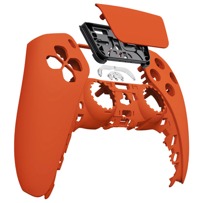 eXtremeRate PS5コントローラーBDM-010/020/030/040/050対応交換対応用フロントハウジングシェル＆タッチパッド【オレンジ】