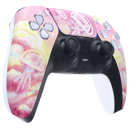 eXtremeRate PS5コントローラーBDM-010/020/030/040/050対応交換対応用フロントハウジングシェル＆タッチパッド【ピンキークラゲ天国】