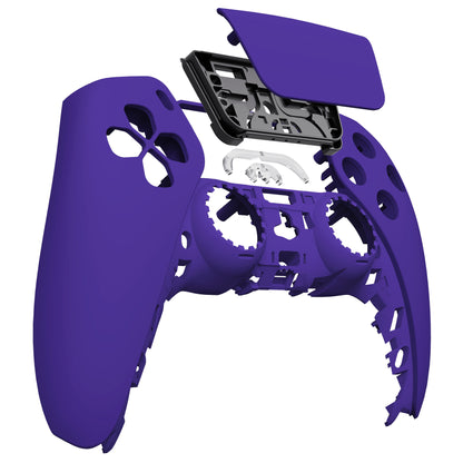 eXtremeRate PS5コントローラーBDM-010/020/030/040/050対応交換対応用フロントハウジングシェル＆タッチパッド【パープル】