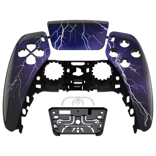 eXtremeRate PS5コントローラーBDM-010/020/030/040/050対応交換対応用フロントハウジングシェル＆タッチパッド【紫の嵐】