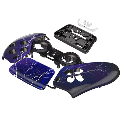 eXtremeRate PS5コントローラーBDM-010/020/030/040/050対応交換対応用フロントハウジングシェル＆タッチパッド【紫の嵐】