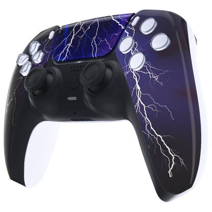 eXtremeRate PS5コントローラーBDM-010/020/030/040/050対応交換対応用フロントハウジングシェル＆タッチパッド【紫の嵐】
