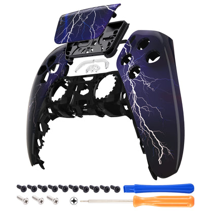 eXtremeRate PS5コントローラーBDM-010/020/030/040/050対応交換対応用フロントハウジングシェル＆タッチパッド【紫の嵐】