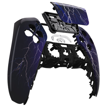 eXtremeRate PS5コントローラーBDM-010/020/030/040/050対応交換対応用フロントハウジングシェル＆タッチパッド【紫の嵐】