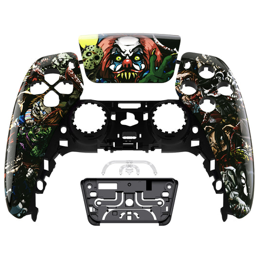 eXtremeRate PS5コントローラーBDM-010/020/030/040/050対応交換対応用フロントハウジングシェル＆タッチパッド【スリラーパーティー】