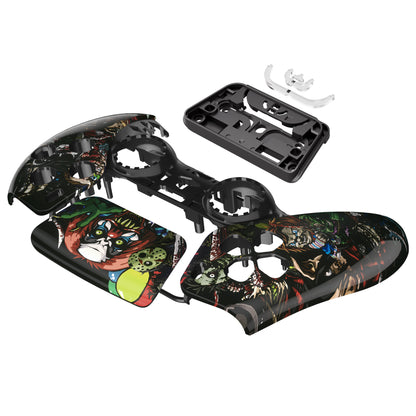 eXtremeRate PS5コントローラーBDM-010/020/030/040/050対応交換対応用フロントハウジングシェル＆タッチパッド【スリラーパーティー】