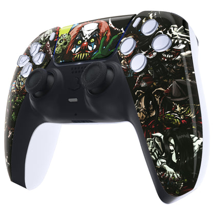 eXtremeRate PS5コントローラーBDM-010/020/030/040/050対応交換対応用フロントハウジングシェル＆タッチパッド【スリラーパーティー】