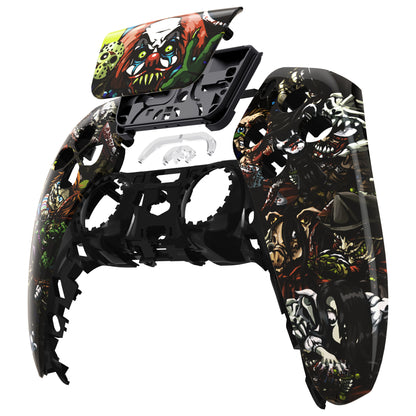 eXtremeRate PS5コントローラーBDM-010/020/030/040/050対応交換対応用フロントハウジングシェル＆タッチパッド【スリラーパーティー】