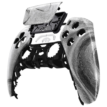 eXtremeRate PS5コントローラーBDM-010/020/030/040/050対応交換対応用フロントハウジングシェル＆タッチパッド【シルバーウェーブ】