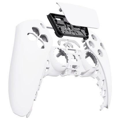 eXtremeRate PS5コントローラーBDM-010/020/030/040/050対応交換対応用フロントハウジングシェル＆タッチパッド【ホワイト】