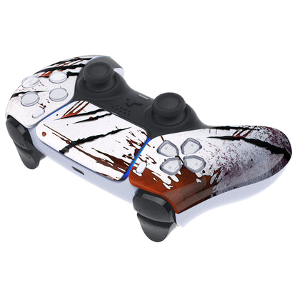 eXtremeRate PS5コントローラーBDM-010/020/030/040/050対応交換対応用フロントハウジングシェル＆タッチパッド【獣の爪痕】