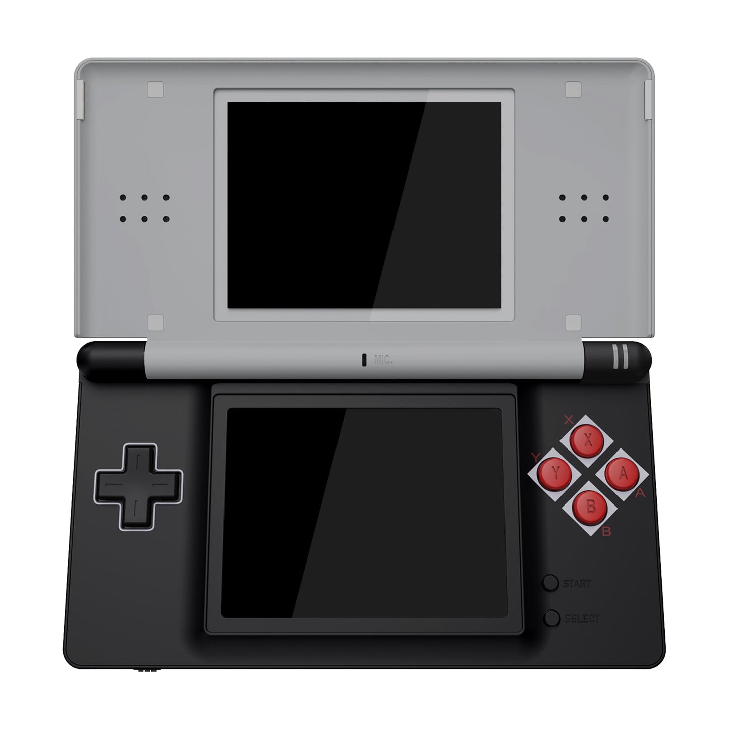 eXtremeRate Replacement Full Housing Shell & Buttons with Screen Lens for Nintendo DS Lite NDSL - Classic NES Style eXtremeRate