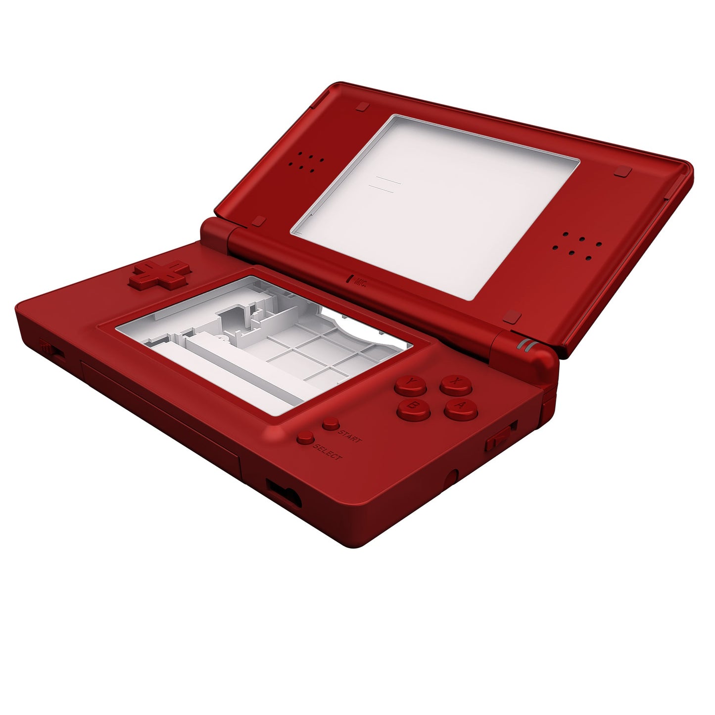 eXtremeRate Replacement Full Housing Shell & Buttons with Screen Lens for Nintendo DS Lite NDSL - Scarlet Red eXtremeRate