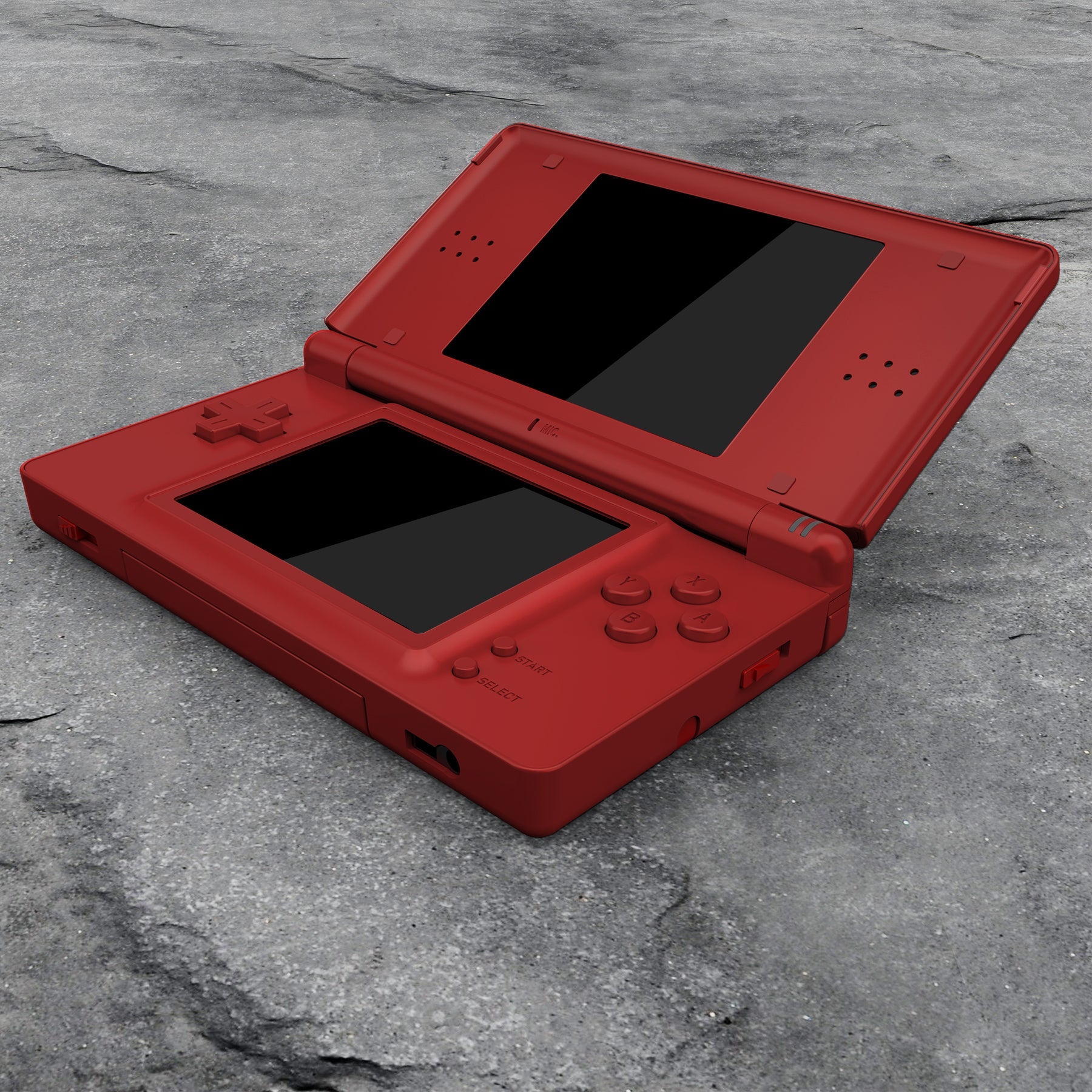 eXtremeRate Replacement Full Housing Shell & Buttons with Screen Lens for Nintendo DS Lite NDSL - Scarlet Red eXtremeRate