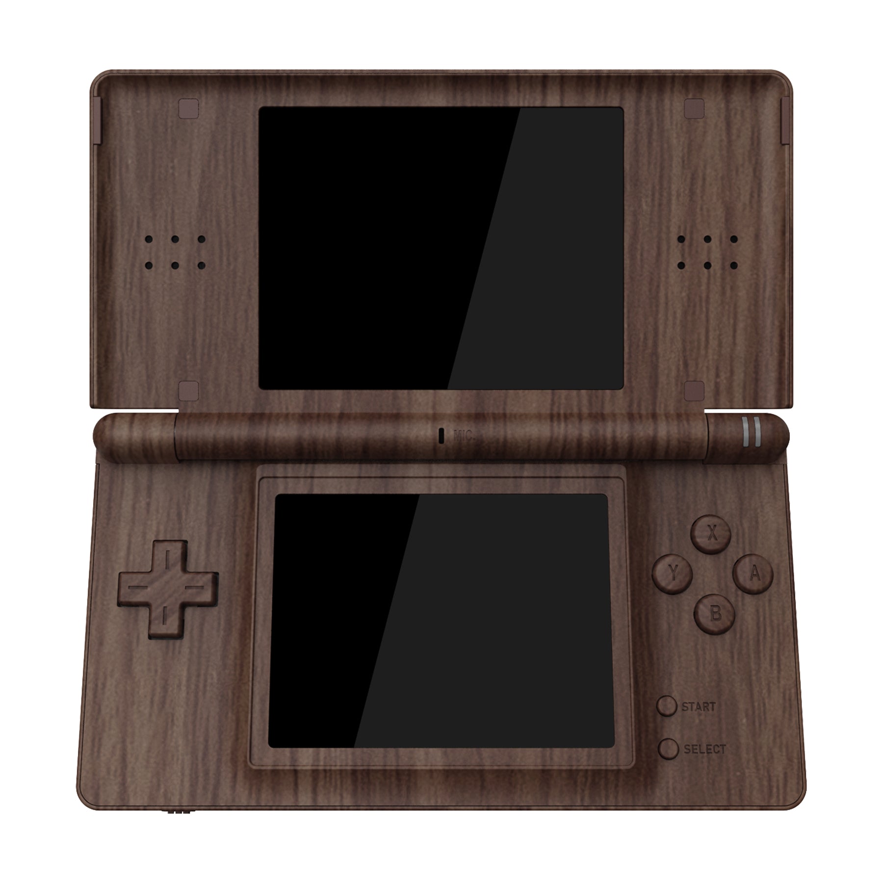 eXtremeRate Replacement Full Housing Shell & Buttons with Screen Lens for Nintendo DS Lite NDSL - Wood Grain eXtremeRate