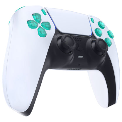 eXtremeRate PS5コントローラーBDM-010/020対応交換対応用フルセットボタン【エメラルドグリーン】