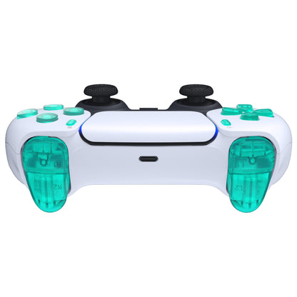 eXtremeRate PS5コントローラーBDM-010/020対応交換対応用フルセットボタン【エメラルドグリーン】