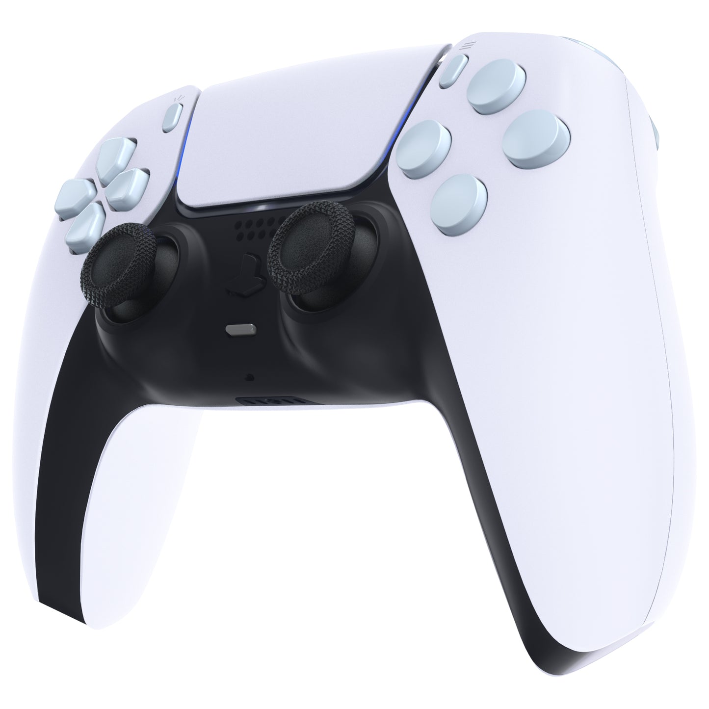 eXtremeRate PS5コントローラーBDM-030/040/050対応交換対応用フルセットボタン【ライトシアン】
