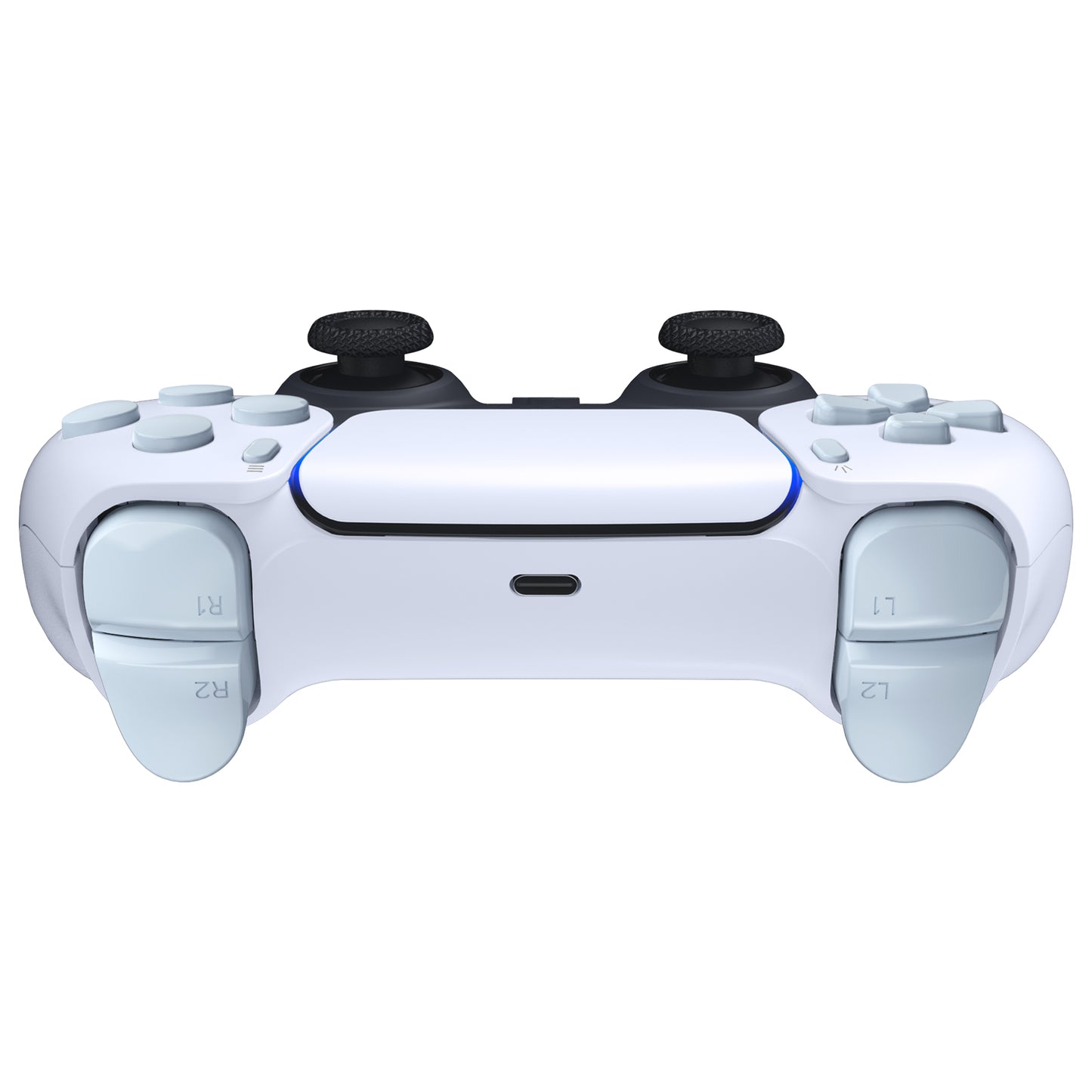 eXtremeRate PS5コントローラーBDM-030/040/050対応交換対応用フルセットボタン【ライトシアン】
