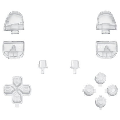 eXtremeRate Replacement Full Set Buttons Compatible with PS5 Controller BDM-030/040 - Glow in Dark - Green eXtremeRate