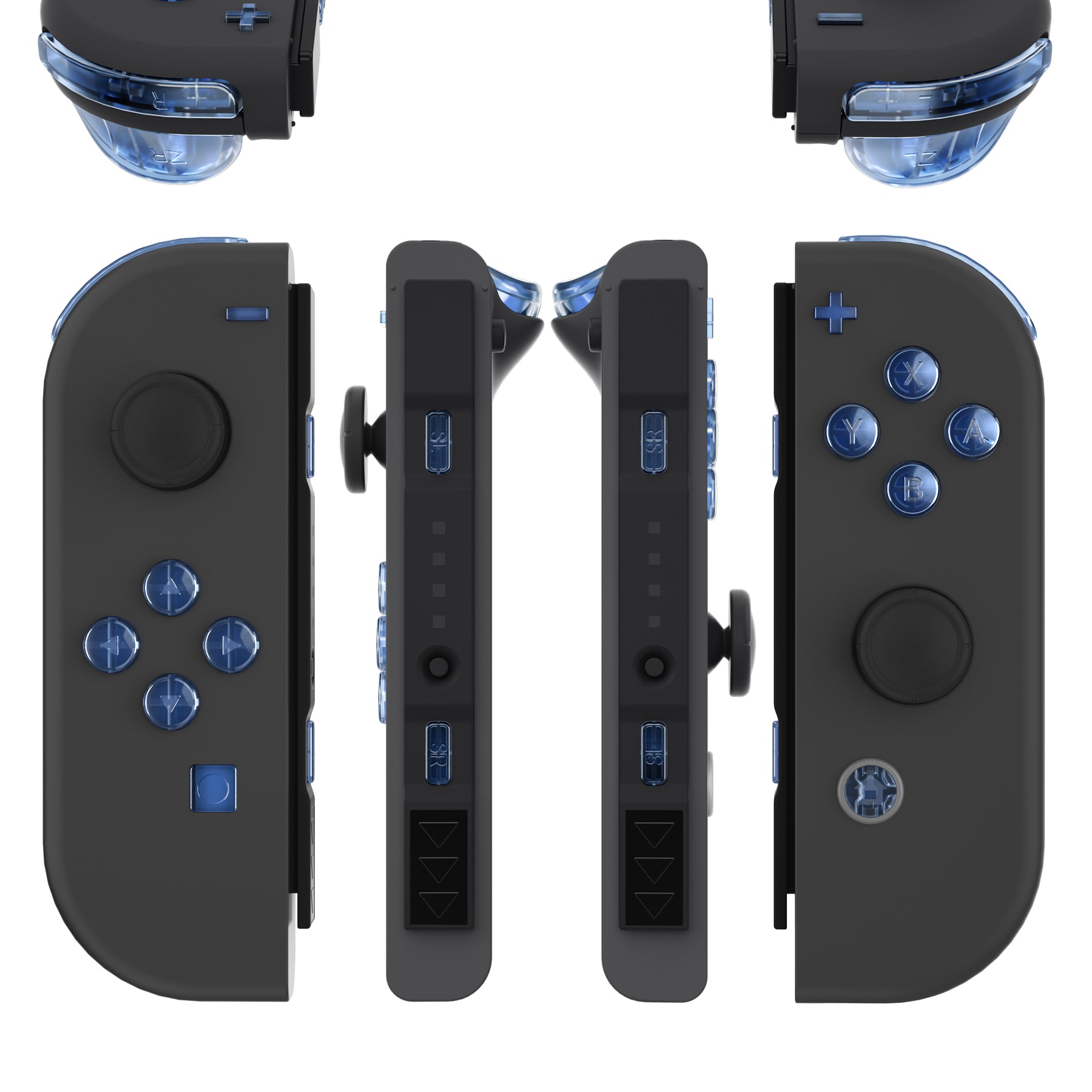 eXtremeRate NS Switch用ジョイコン交換フルセットボタン【クリア