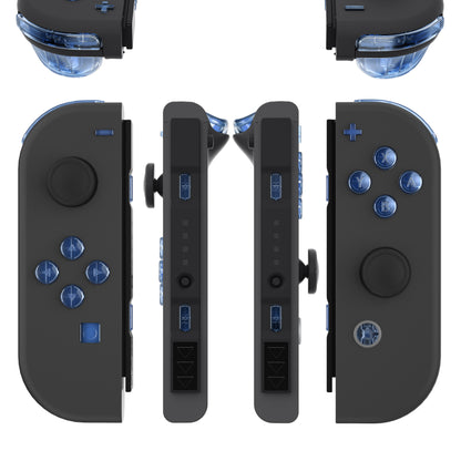 eXtremeRate NS Switch Joy-Con Replacement Buttons (Full Set) [Chrome Red Glossy]