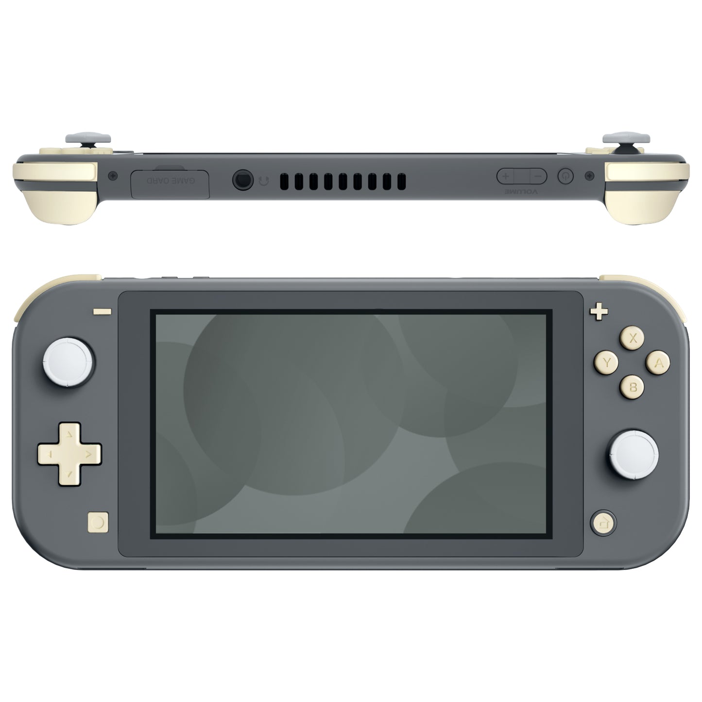 eXtremeRate Replacement Full Set of Buttons for Nintendo Switch Lite (Antique Yellow)