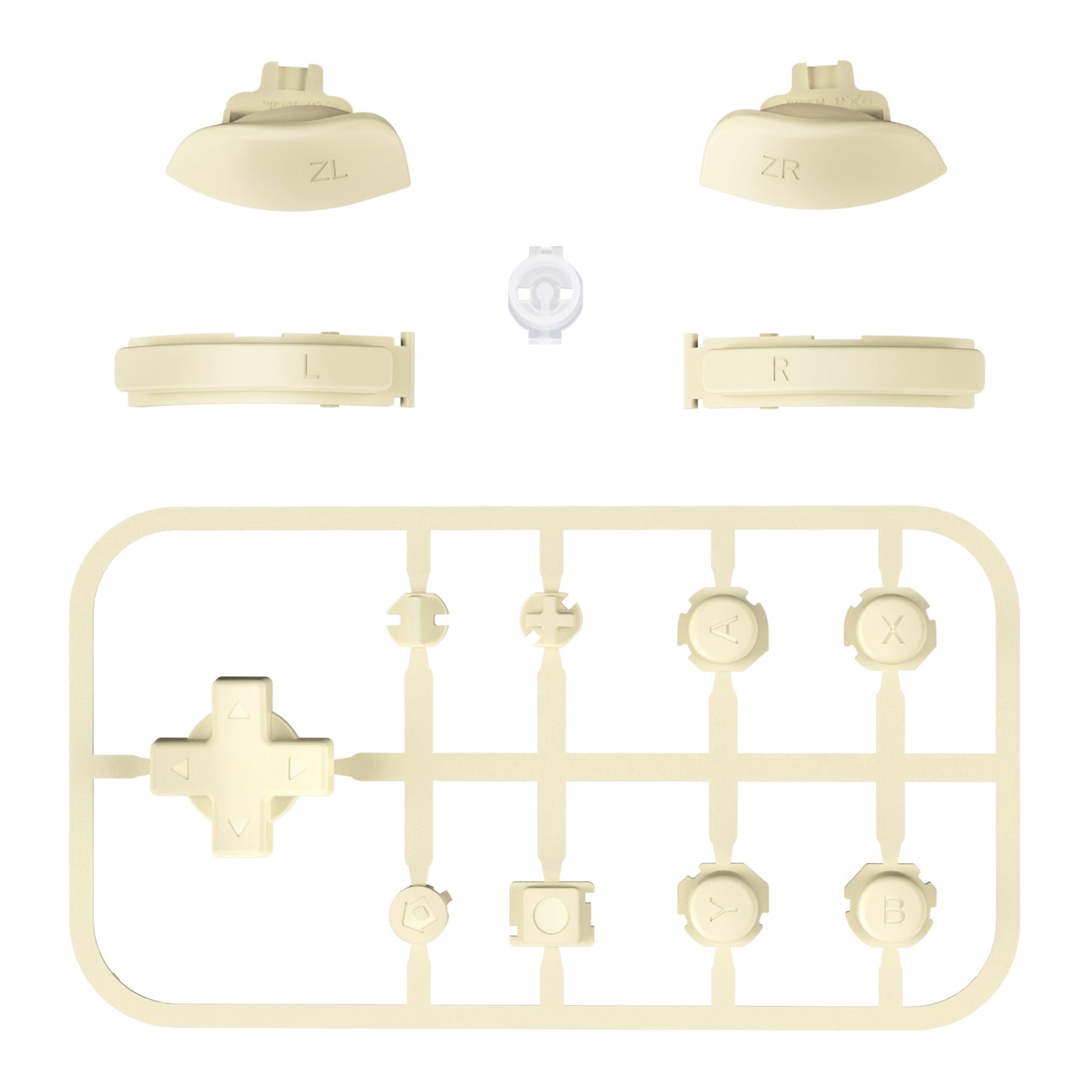 eXtremeRate Replacement Full Set of Buttons for Nintendo Switch Lite (Antique Yellow)