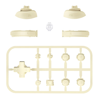 eXtremeRate Replacement Full Set of Buttons for Nintendo Switch Lite (Antique Yellow)