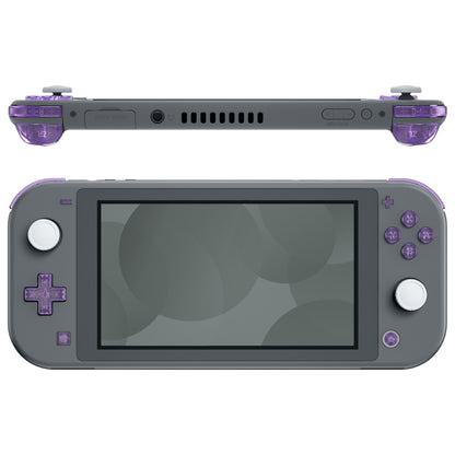 eXtremeRate Nintendo Switch Lite用交換フルセットシェル＆ABXYボタン保護フィルム付き【クリアパープル】