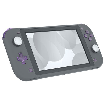 eXtremeRate Nintendo Switch Lite用交換フルセットシェル＆ABXYボタン保護フィルム付き【クリアパープル】