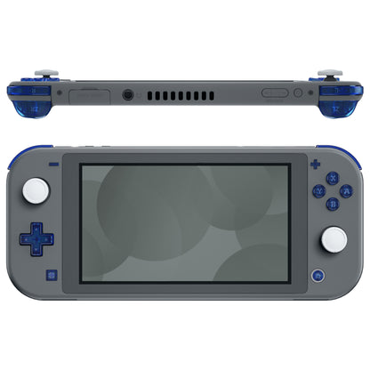 eXtremeRate Nintendo Switch Lite用交換フルセットシェル＆ABXYボタン保護フィルム付き【クリアブルー】