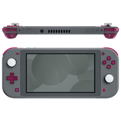 eXtremeRate Nintendo Switch Lite用交換フルセットシェル＆ABXYボタン保護フィルム付き【クリアキャンディピンク】