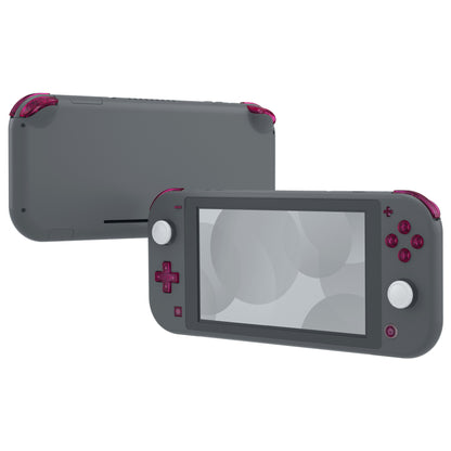 eXtremeRate Nintendo Switch Lite用交換フルセットシェル＆ABXYボタン保護フィルム付き【クリアキャンディピンク】