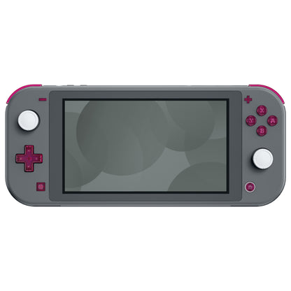eXtremeRate Nintendo Switch Lite用交換フルセットシェル＆ABXYボタン保護フィルム付き【クリアキャンディピンク】