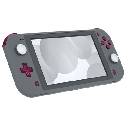 eXtremeRate Nintendo Switch Lite用交換フルセットシェル＆ABXYボタン保護フィルム付き【クリアキャンディピンク】