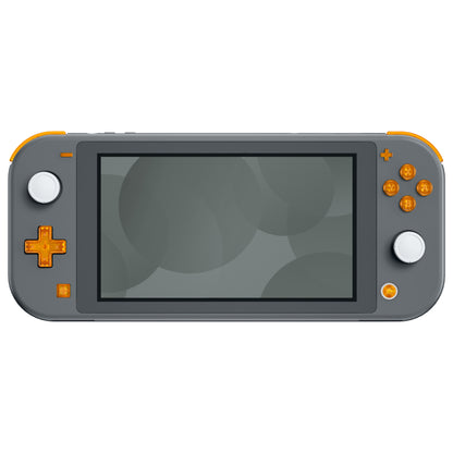 eXtremeRate Nintendo Switch Lite用交換フルセットシェル＆ABXYボタン保護フィルム付き【クリアオレンジ】