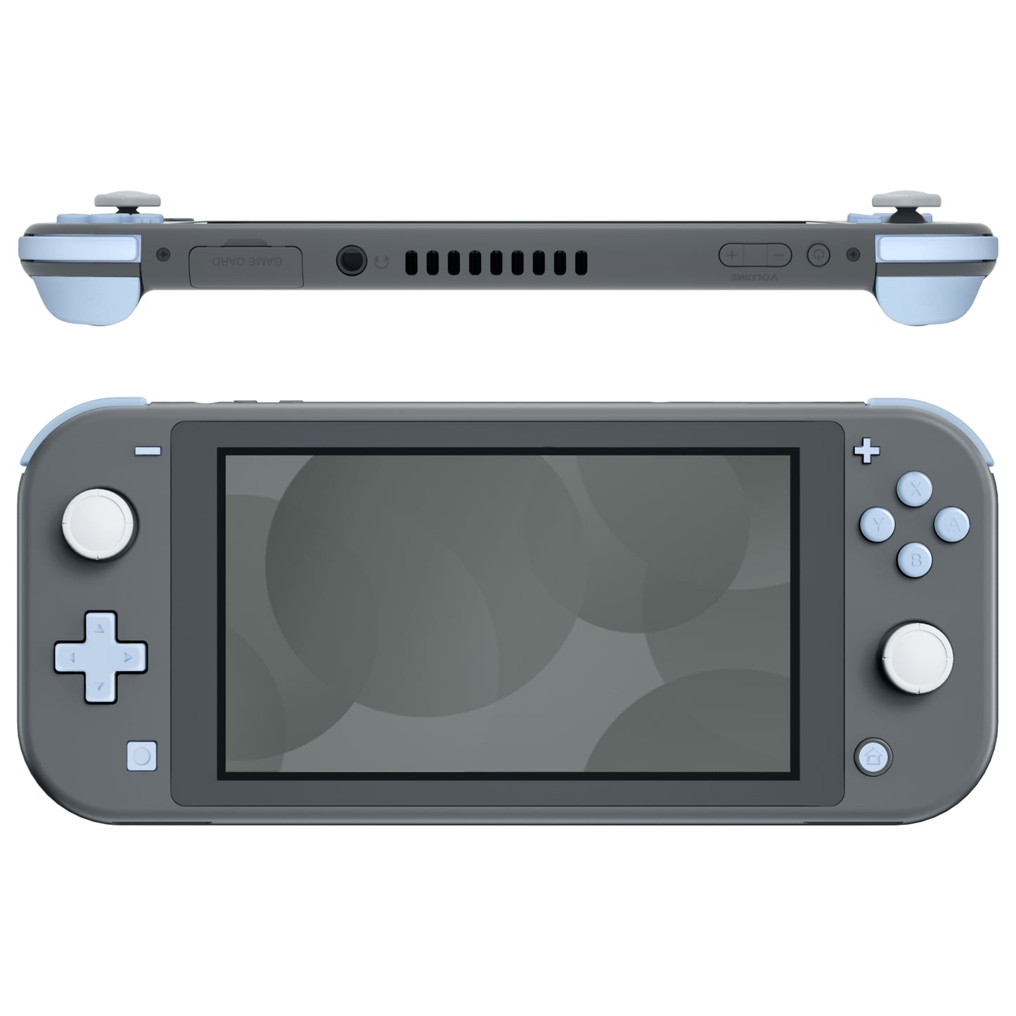 eXtremeRate Nintendo Switch Lite用交換フルセットボタン【ミルキーブルー】
