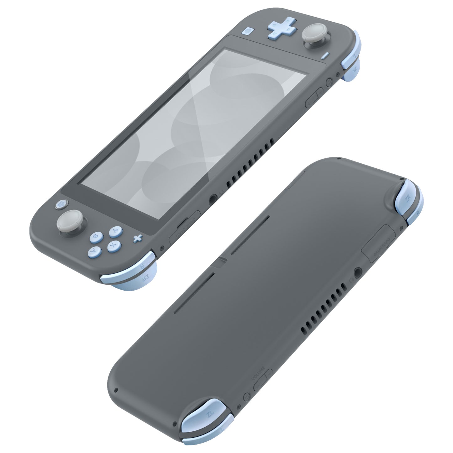 eXtremeRate Nintendo Switch Lite用交換フルセットボタン【ミルキーブルー】