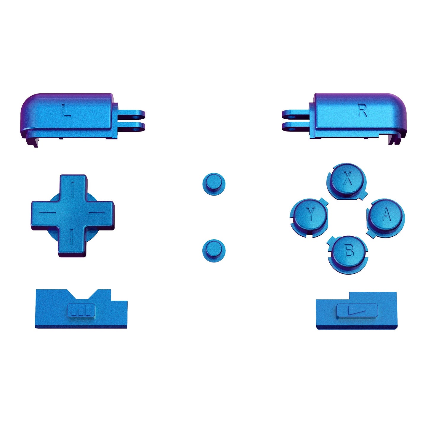 eXtremeRate Replacement Full Set Buttons for Nintendo DS Lite NDSL - Chameleon Purple Blue eXtremeRate