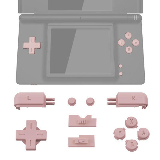 eXtremeRate Replacement Full Set Buttons for Nintendo DS Lite NDSL - Cherry Blossoms Pink eXtremeRate