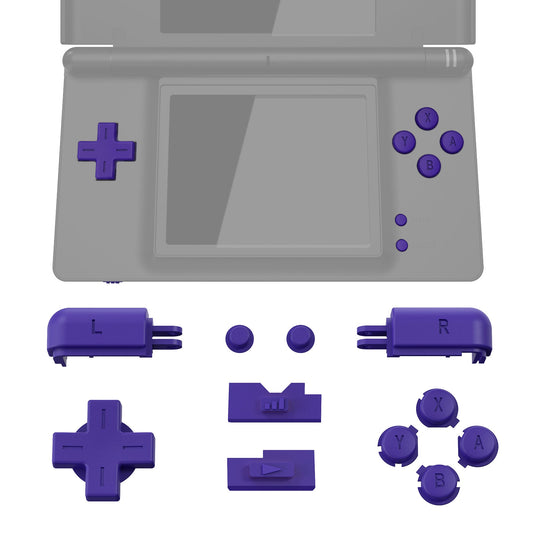 eXtremeRate Replacement Full Set Buttons for Nintendo DS Lite NDSL - Purple eXtremeRate