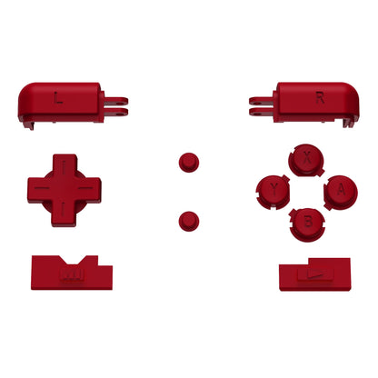 eXtremeRate Replacement Full Set Buttons for Nintendo DS Lite NDSL - Scarlet Red eXtremeRate