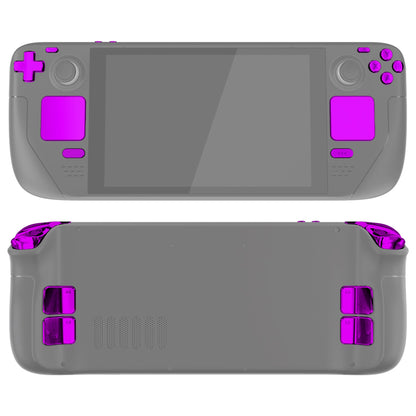 eXtremeRate Replacement Full Set Buttons for Steam Deck LCD - Chrome Purple eXtremeRate