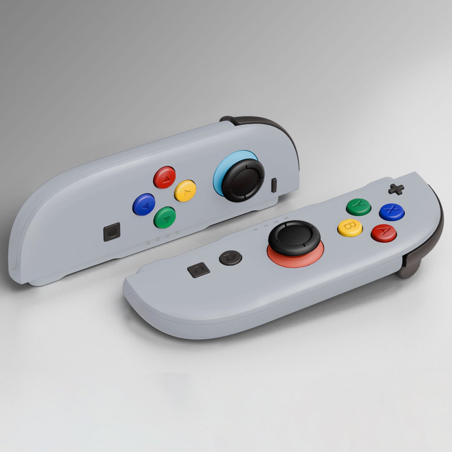 eXtremeRate Nintendo Switch 2対応ジョイコン交換フルセットシェルケース、ボタン付き - デラックス版【ニューホープグレイ】