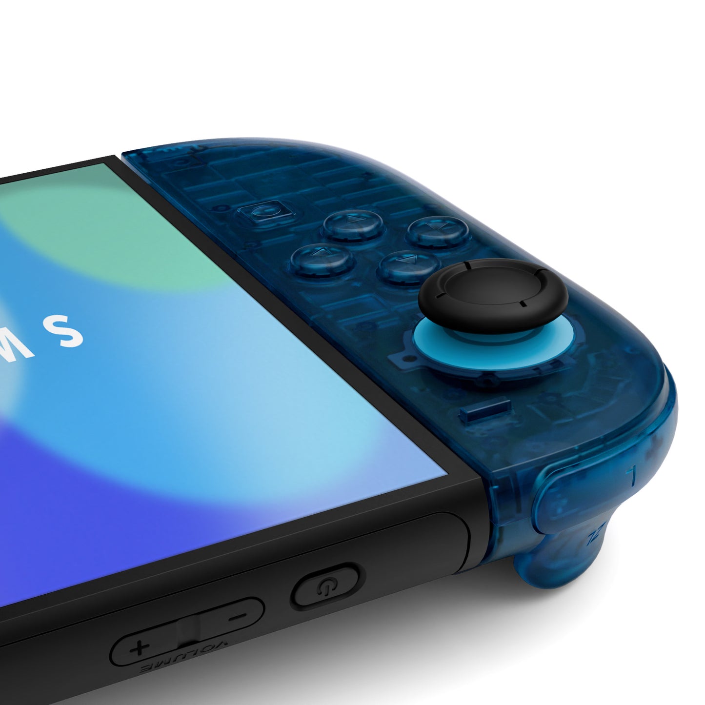 eXtremeRate Nintendo Switch 2対応ジョイコン交換フルセットシェルケース、ボタン付き - デラックス版【クリアブルー】