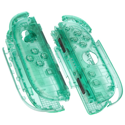 eXtremeRate Nintendo Switch 2対応ジョイコン交換フルセットシェルケース、ボタン付き - デラックス版【エメラルドグリーン】