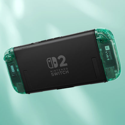 eXtremeRate Nintendo Switch 2対応ジョイコン交換フルセットシェルケース、ボタン付き - デラックス版【エメラルドグリーン】