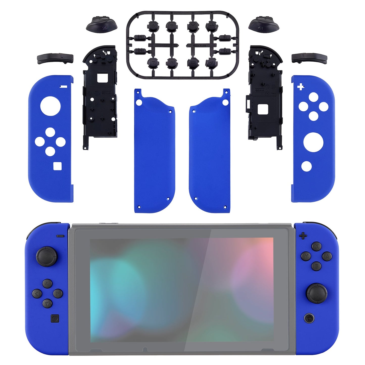 eXtremeRate NS Switch用ジョイコン交換フルセットシェルケースボタン付き【ブルー】