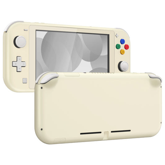 eXtremeRate Replacement Full Shell & Button Kit for Nintendo Switch Lite (Antique Yellow) with Protective Film